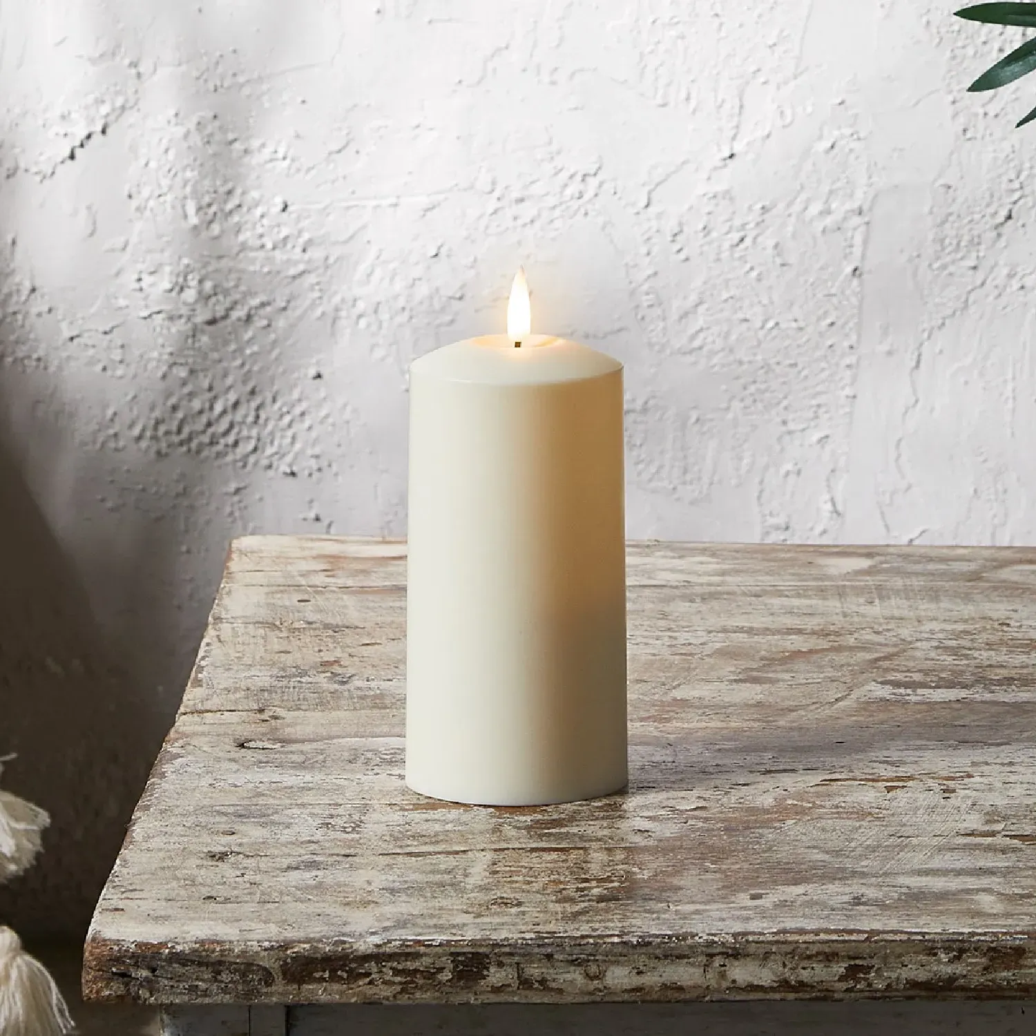 TruGlow Waterproof Outdoor Pillar Candle with Remote - Warm White product