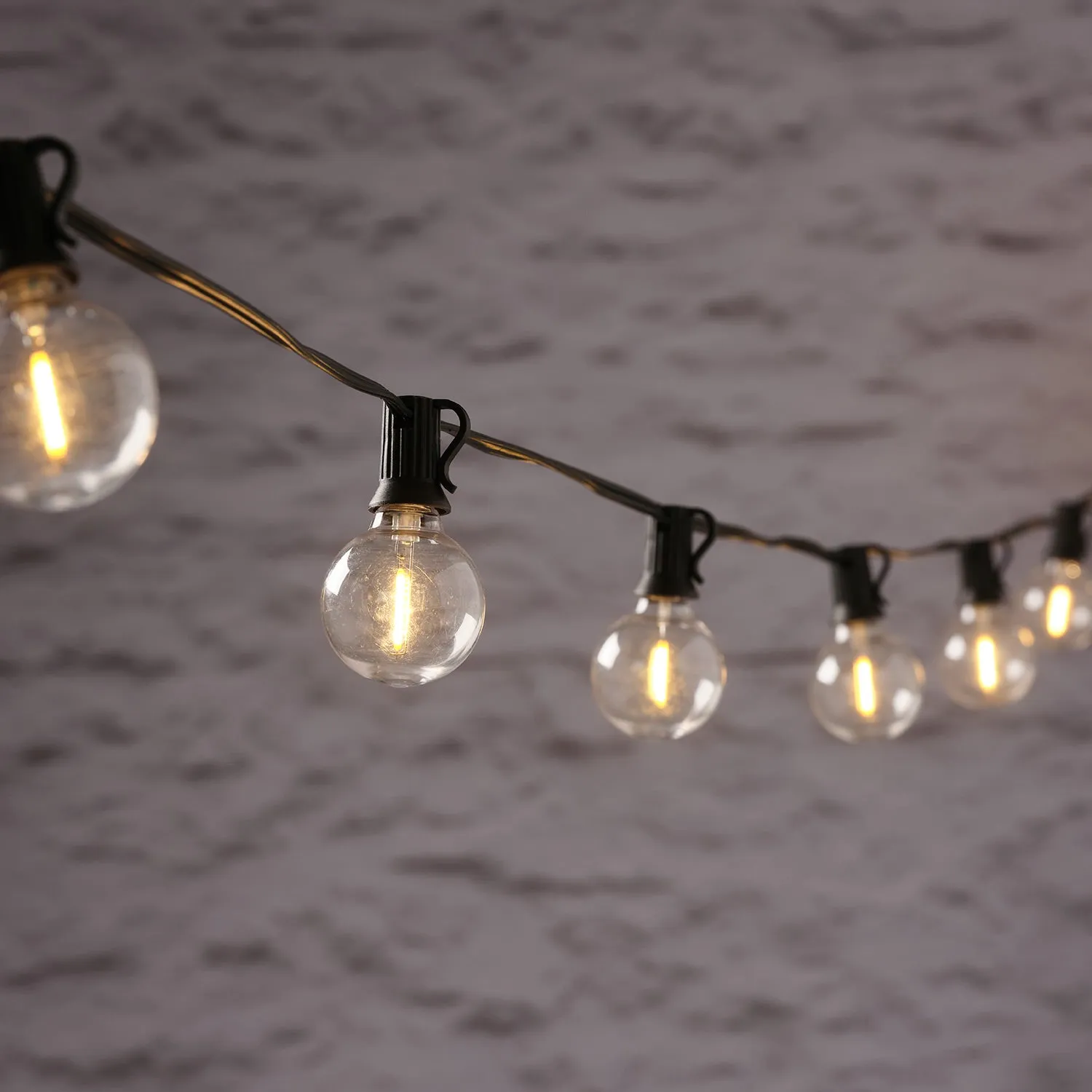 20 Connectable Solar Festoon Lights with Mini Stakes - Warm White product