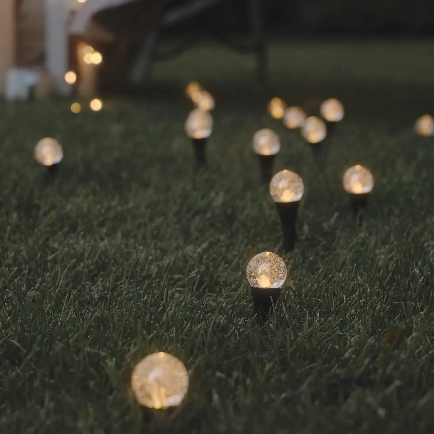 20 Pacific Mini Bubble Solar Stake Lights - Warm White product