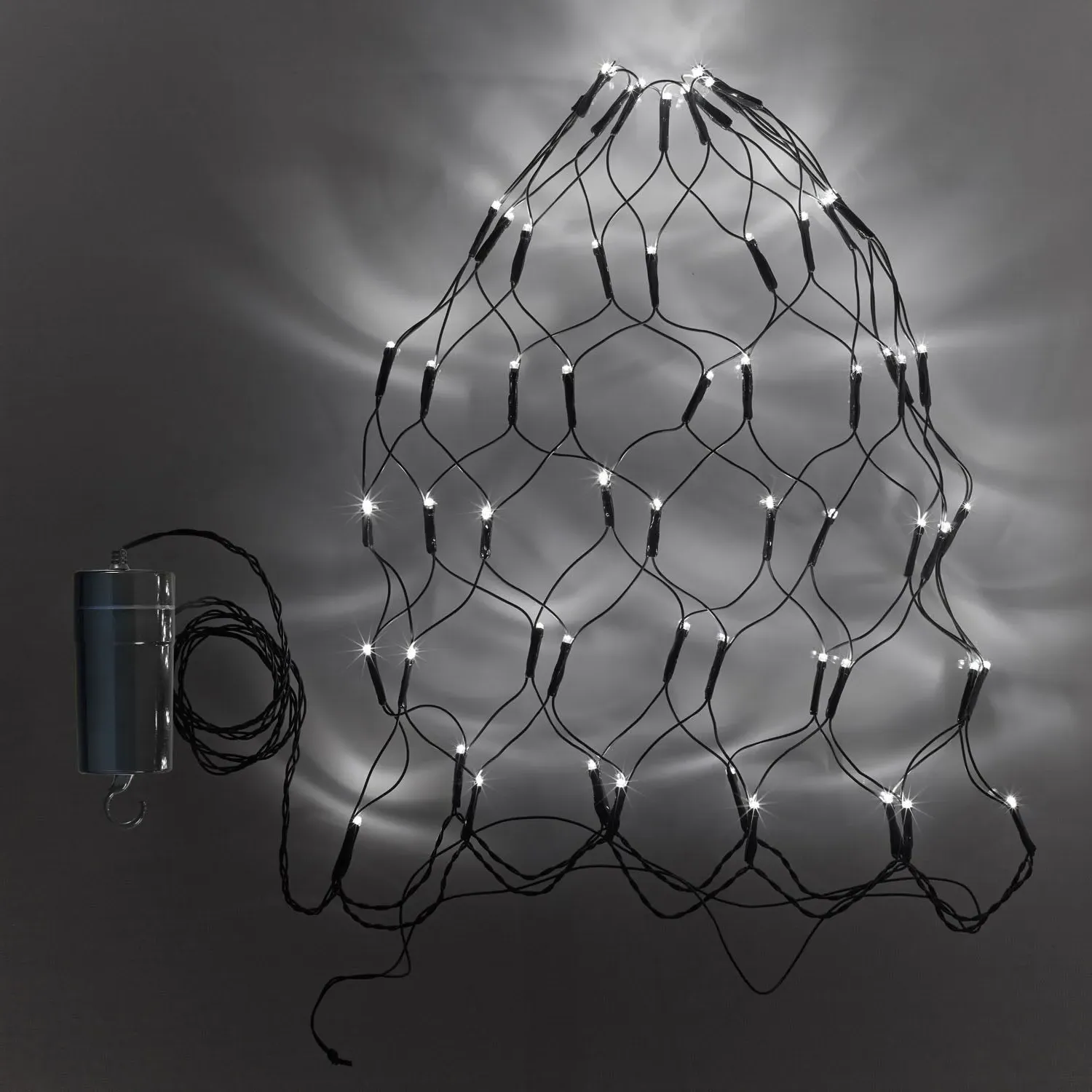 60 LED Topiary Outdoor Battery Net Light - White alternate view