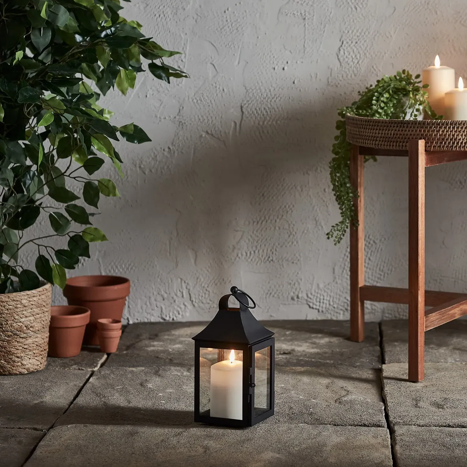 Albury TruGlow® Small Garden Lantern - Black alternate view