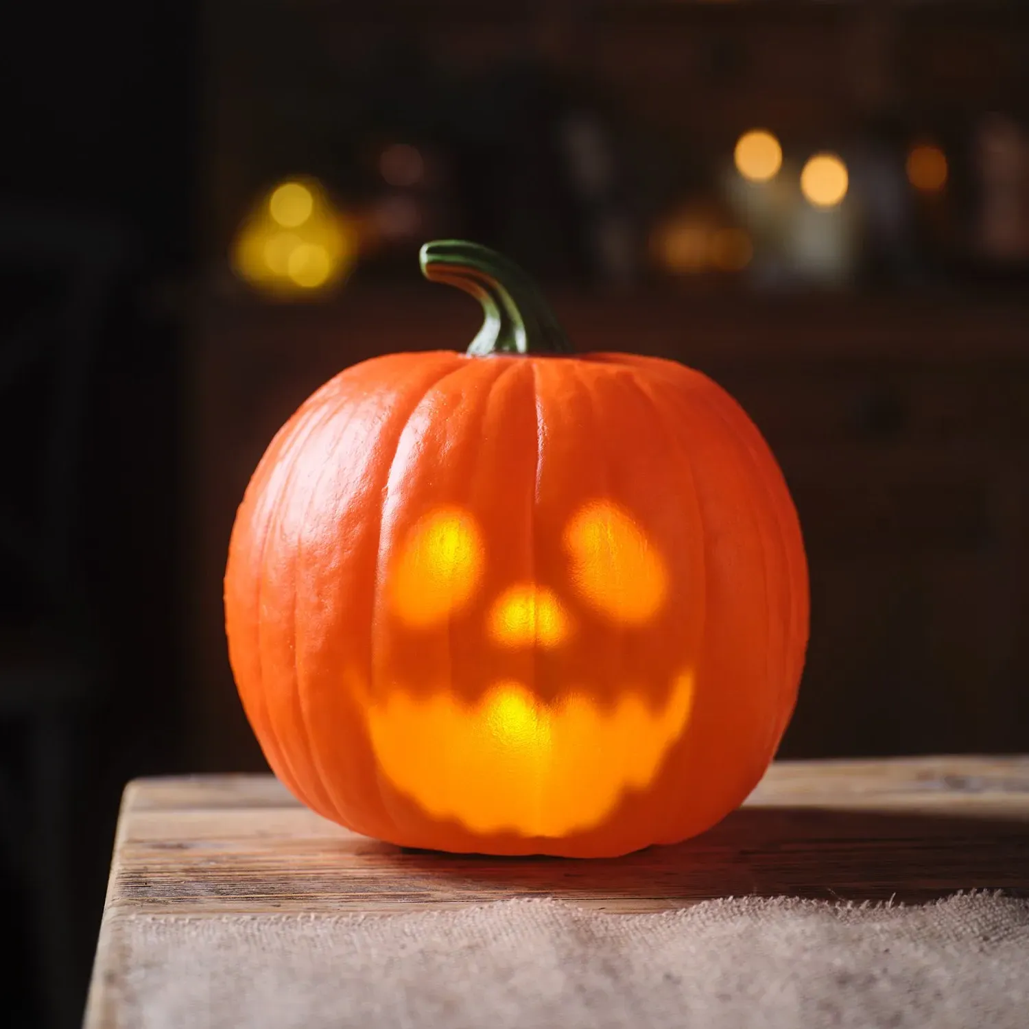 Animated Talking Pumpkin Light Up Halloween Decoration alternate view