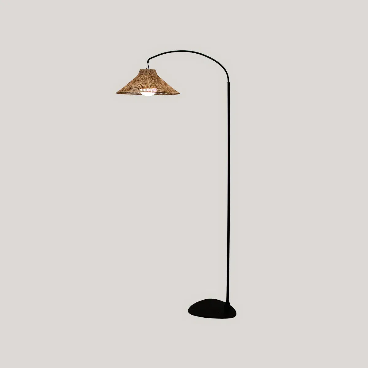 Arc Floor Lamp Cordless - Black, Metal alternate view