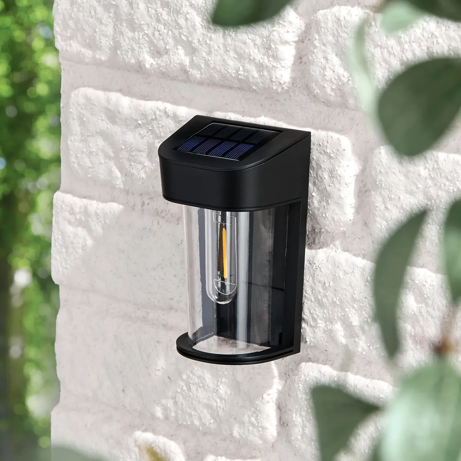 Audley Mini Solar Wall Light - Black alternate view