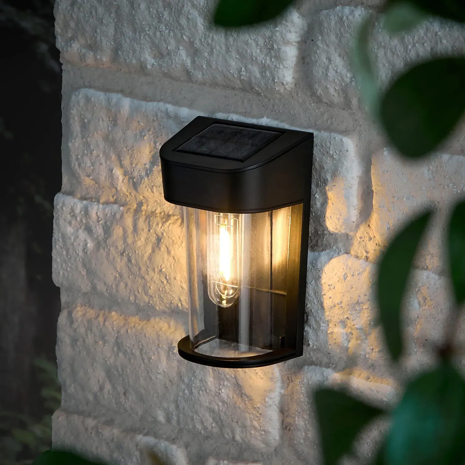 Audley Mini Solar Wall Light - Black product