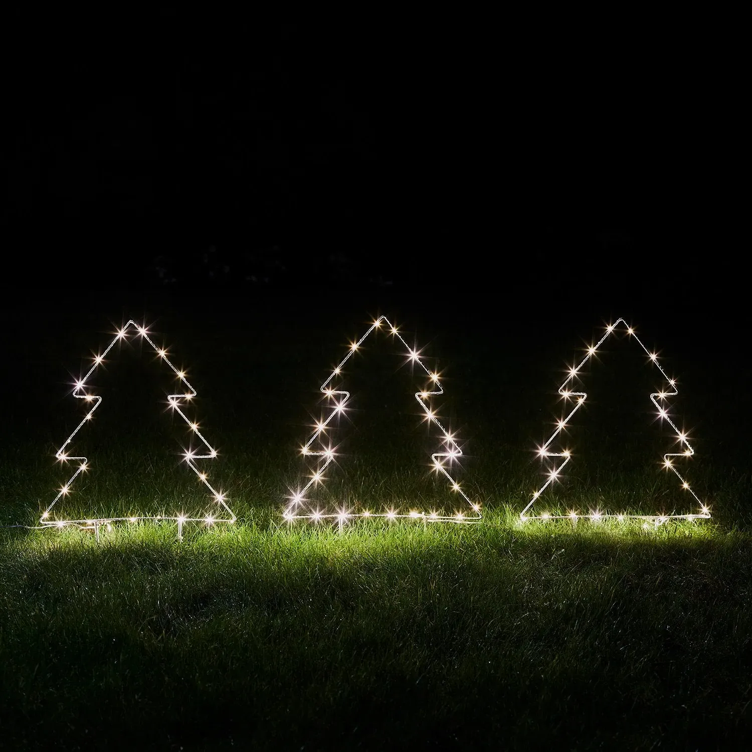 Christmas Tree Stake Light - Warm White, Metal alternate view
