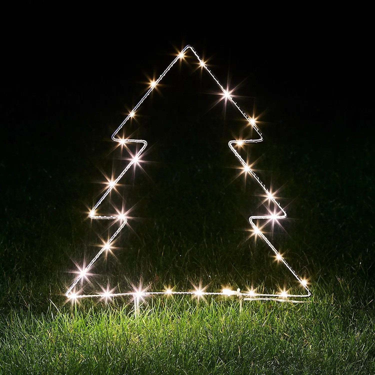 Christmas Tree Stake Light - Warm White, Metal product