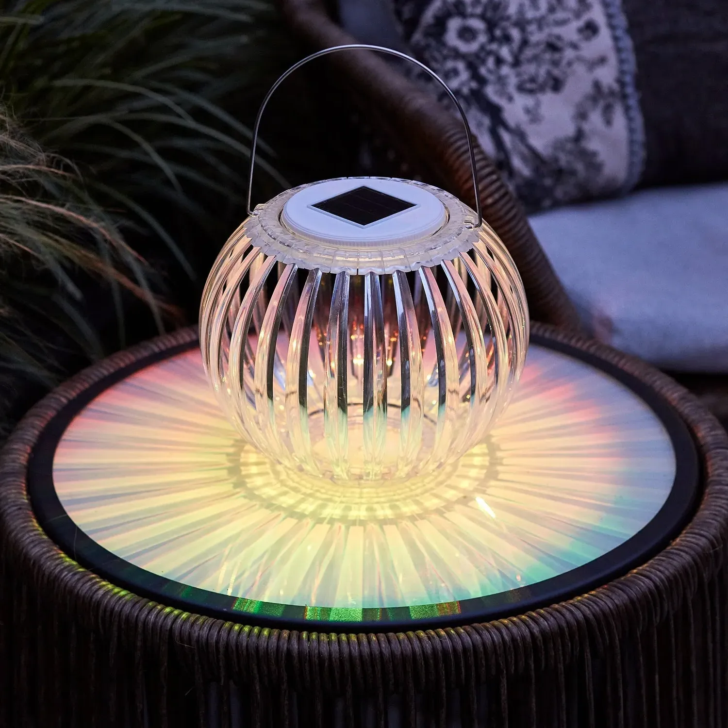 Colour Changing Solar Hanging Lantern - Multi Coloured product