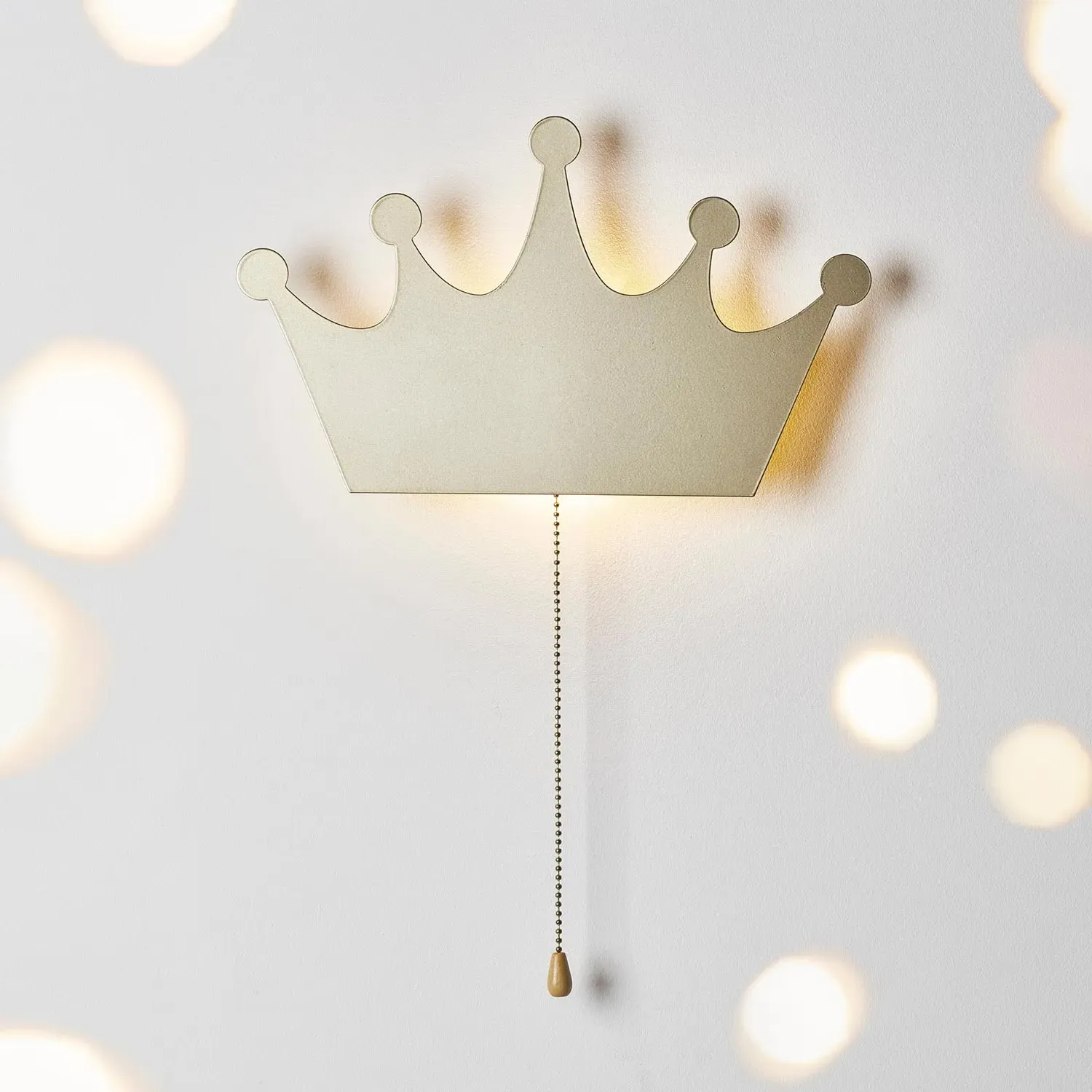 Gold Crown Wall Light - Warm White, Metal product
