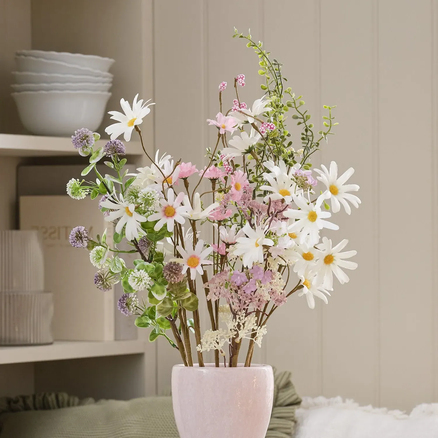 Daisy Dreams Artificial Wildflower Bouquet - Pastel product