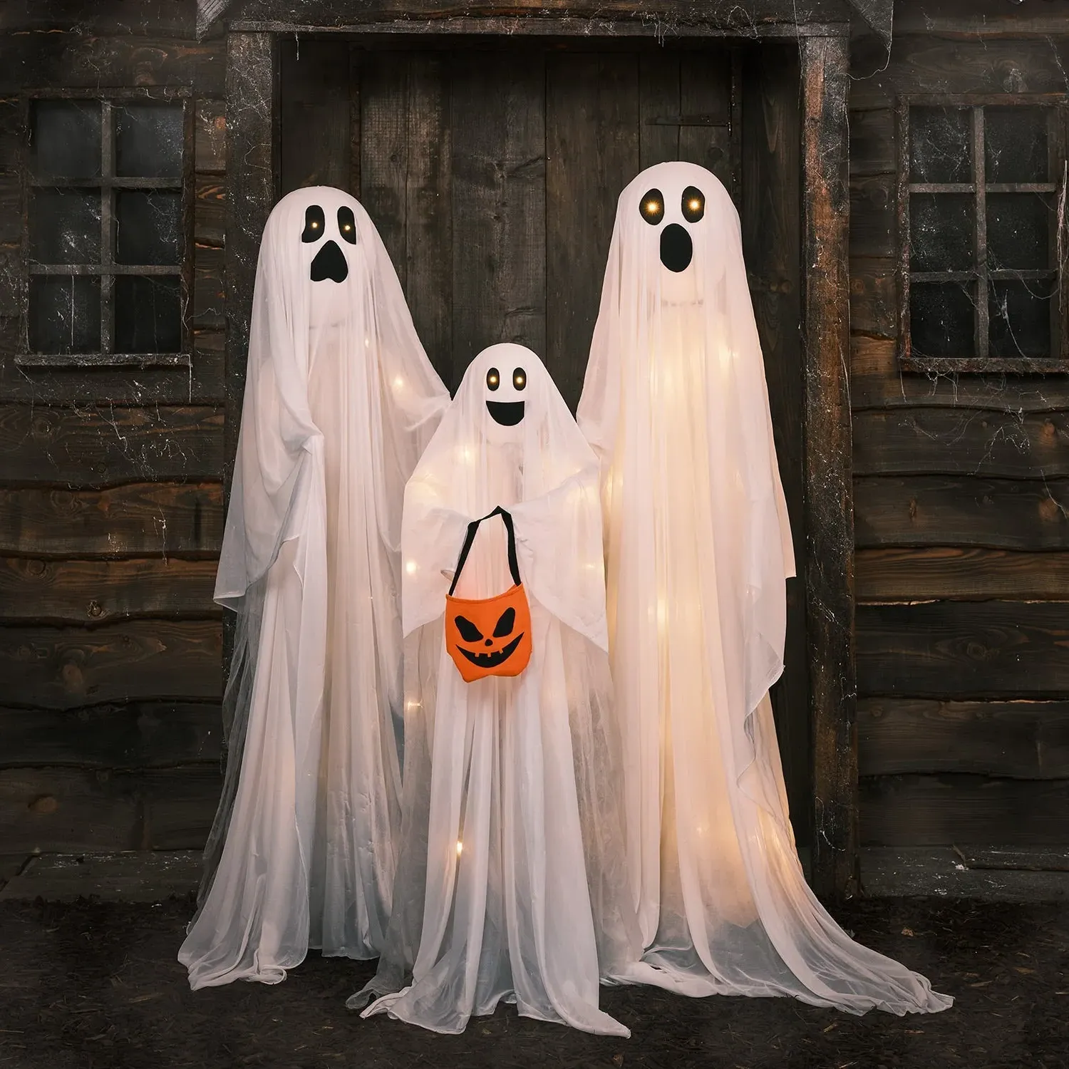 Ghost Family LED Halloween Decoration - Warm White alternate view