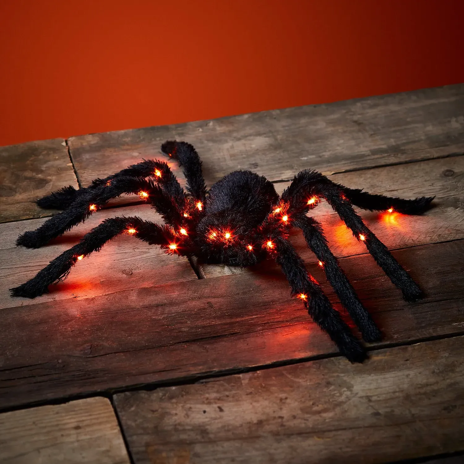 Hairy Harry LED Spider Decoration - Orange product