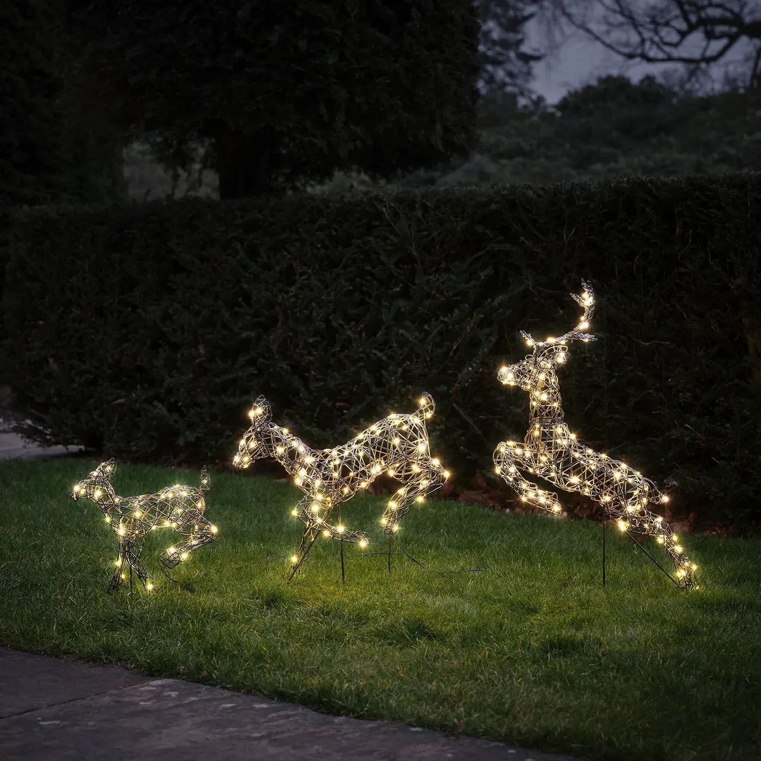 Harlow Leaping Light Up Reindeer Family Set - 240 LED product