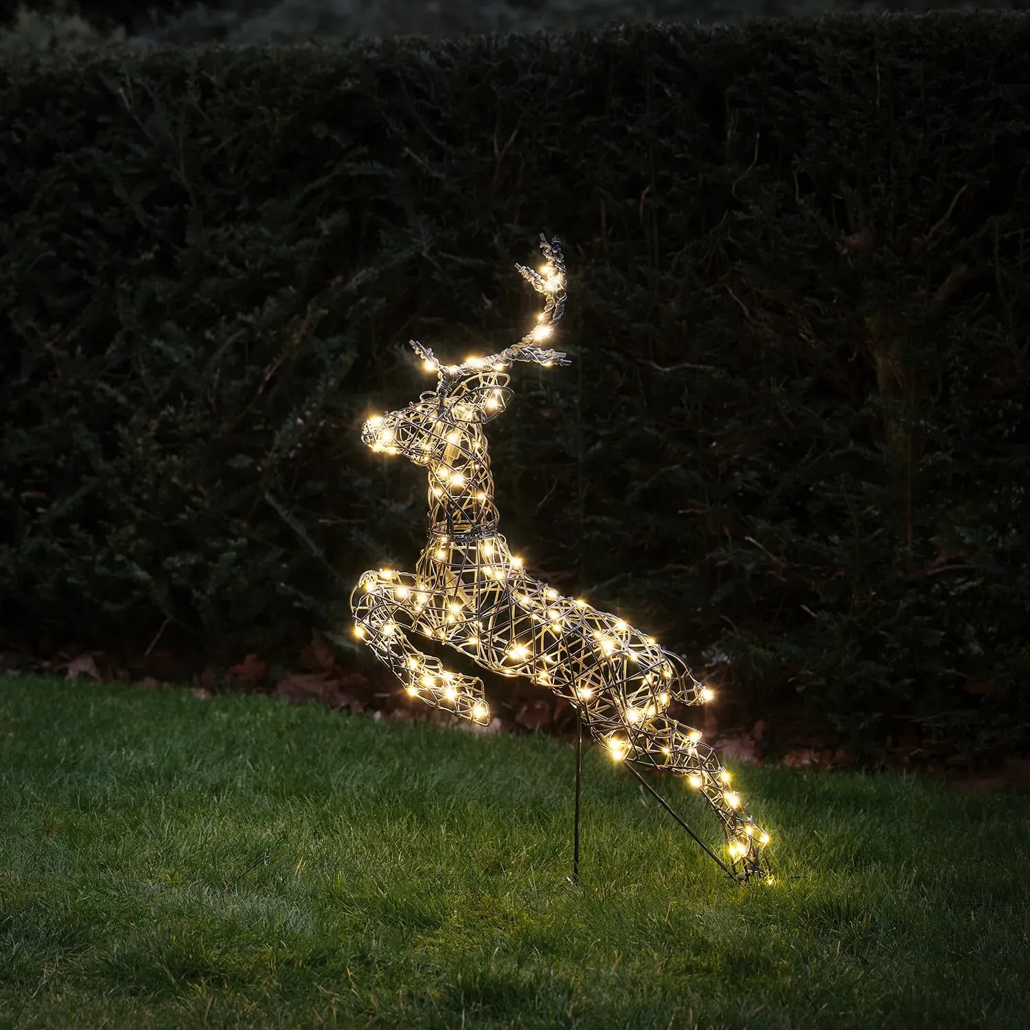 Harlow Leaping Stag Light Up Reindeer Figure - Warm White product