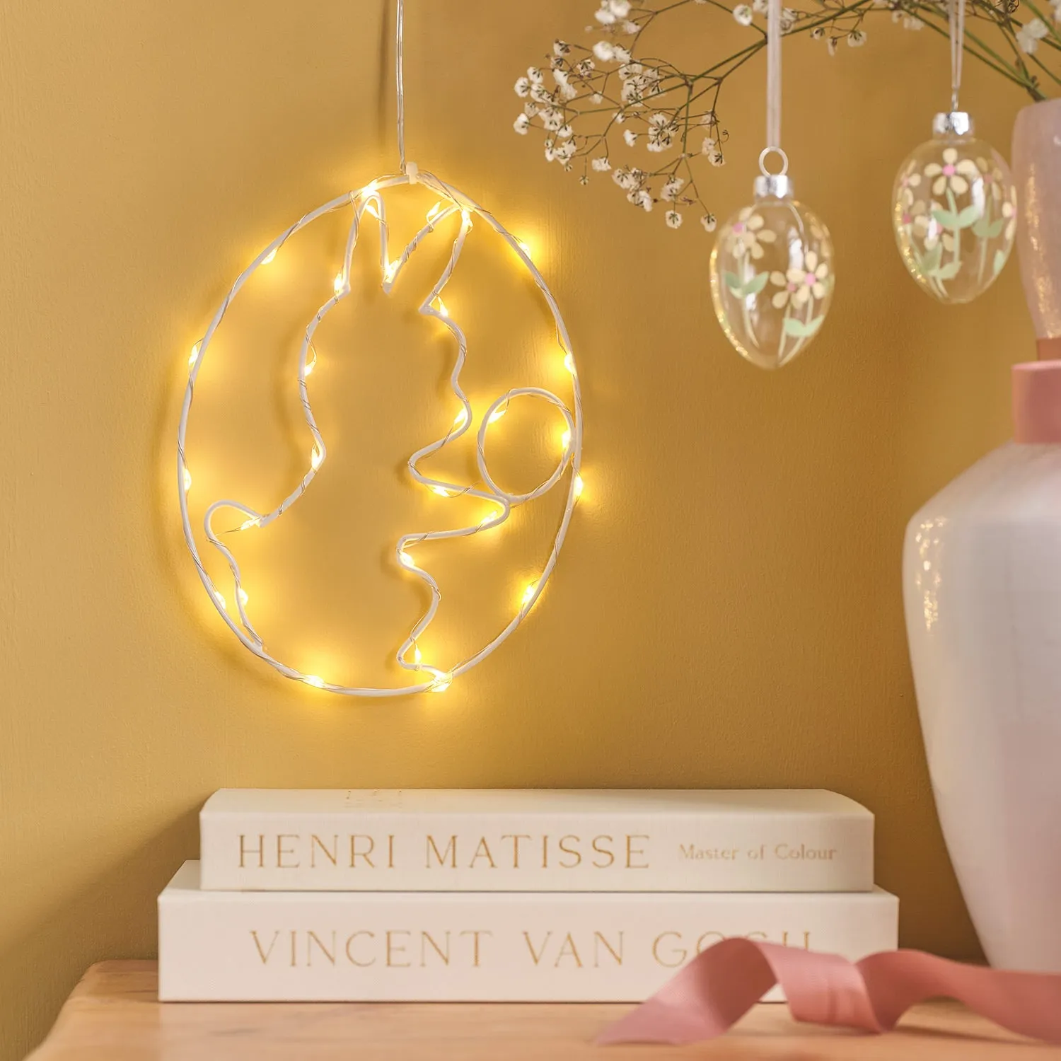 LED Hanging Easter Egg Decoration - Warm White product
