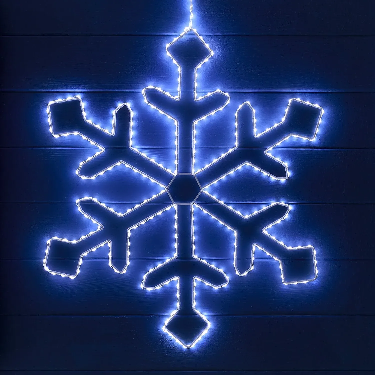 Lights4fun 57cm Snowflake Christmas Decoration - White product