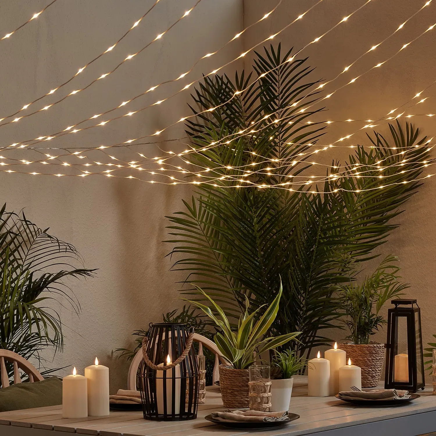 Outdoor Dining Lighting Bundle - LED, Solar & Battery product