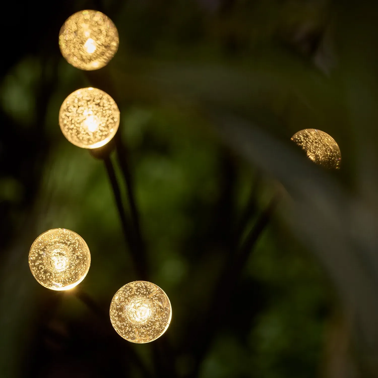 Pacific Wavy Bubble Solar Stake Light - Warm White alternate view