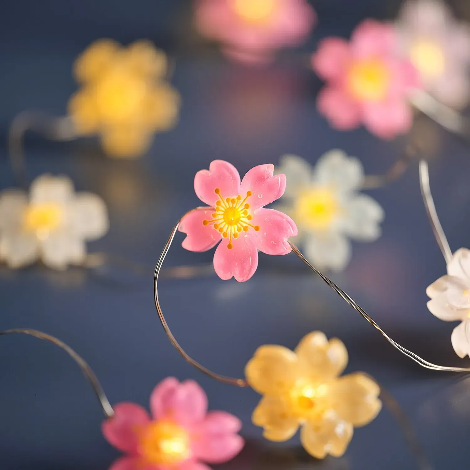 Pastel Flower Micro Lights - Warm White product