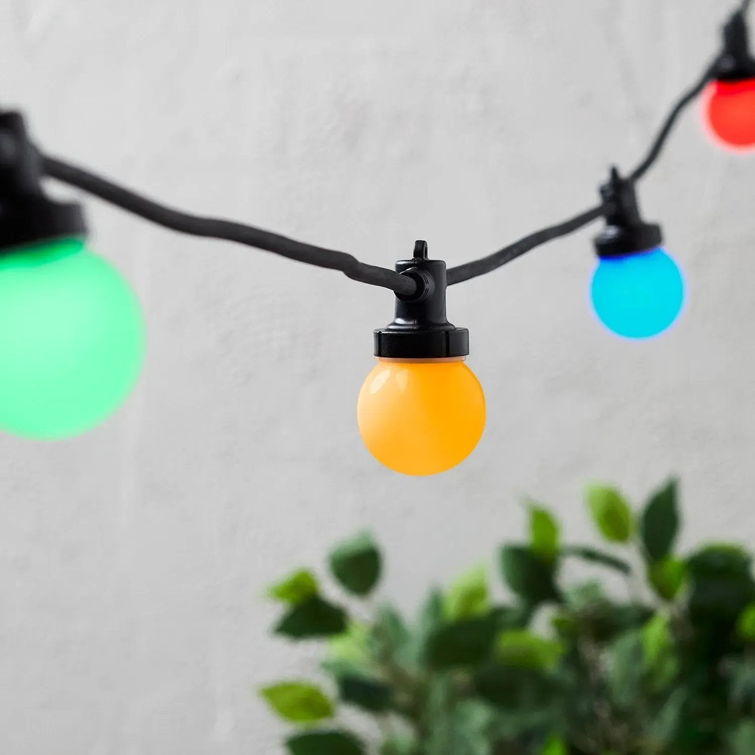 Pro Connect 105m Connectable Festoon Lights - Multi Coloured, Black Cable product