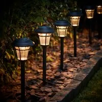Richmond Set of 6 Solar Stake Lights - Warm White alternate view