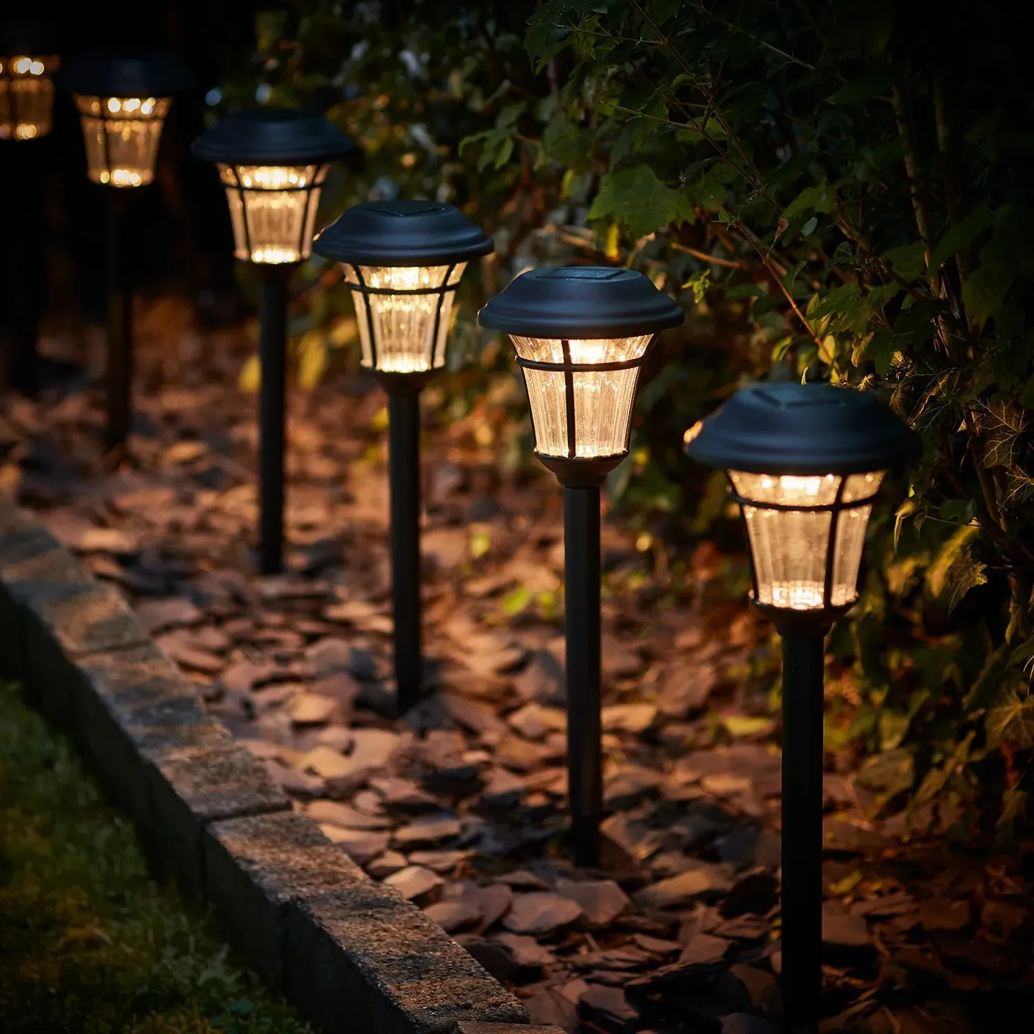 Richmond Set of 6 Solar Stake Lights - Warm White product