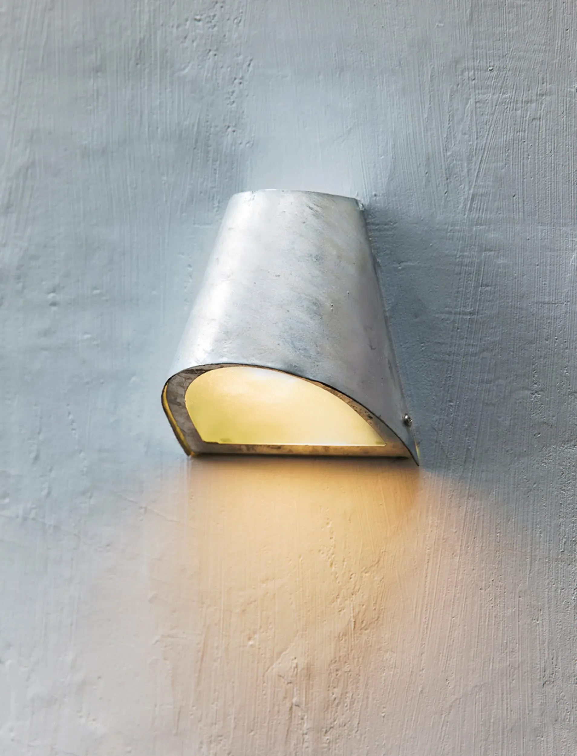 St Ives Funnel Outdoor Wall Light - Galvanised Steel product