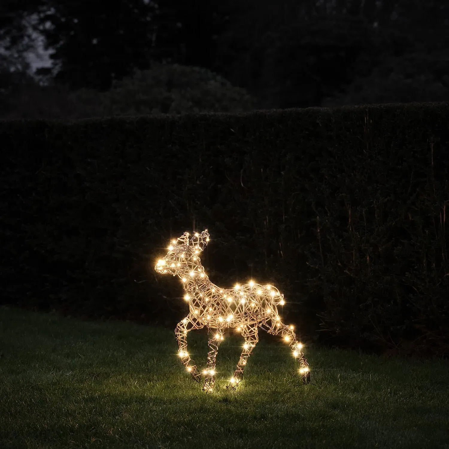 Studley Rattan Fawn Light Up Reindeer - Warm White product