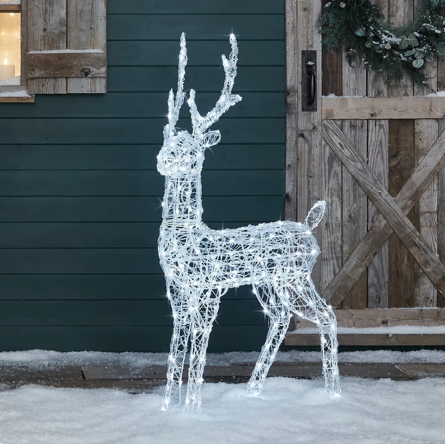 Swinsty Acrylic Stag Light Up Reindeer - White product