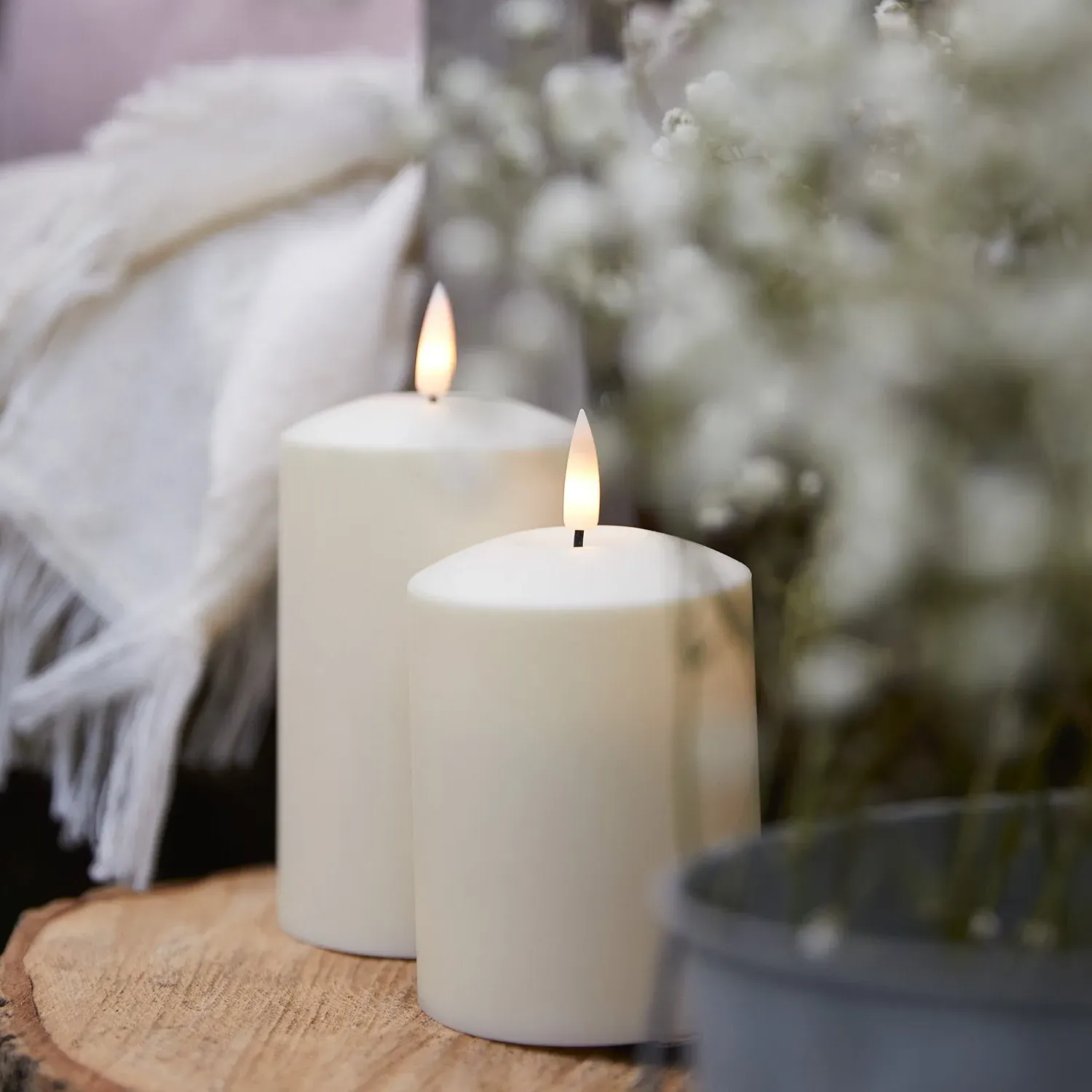TruGlow Waterproof Outdoor LED Candle Duo - Warm White alternate view
