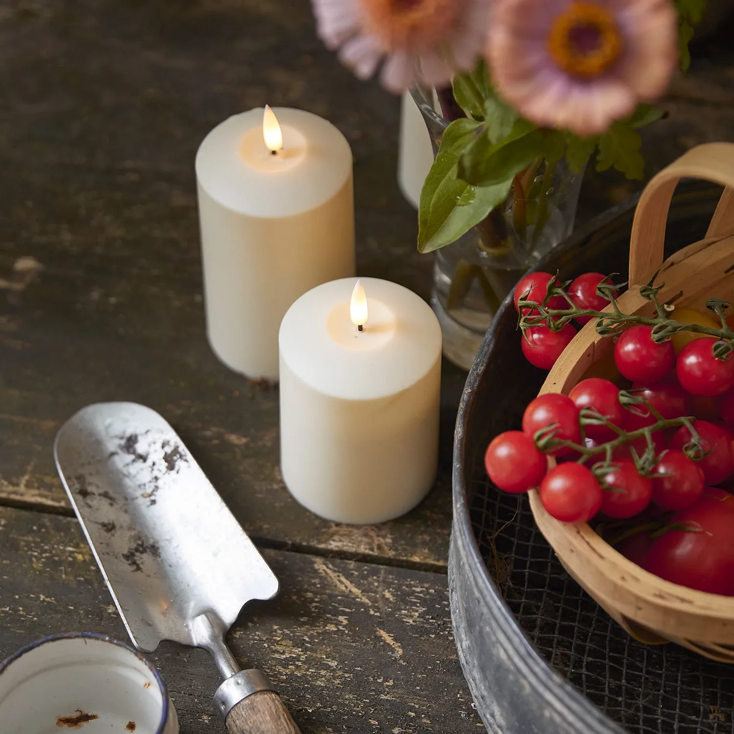 TruGlow Waterproof Outdoor LED Candle Duo - Warm White product