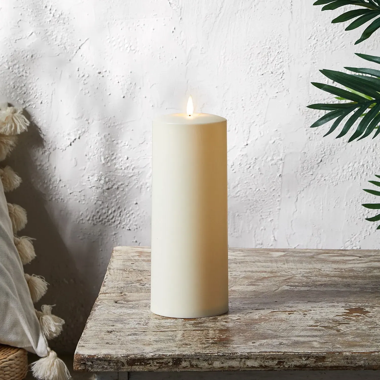 TruGlow Waterproof Outdoor Pillar Candle 25cm with Remote - Warm White product
