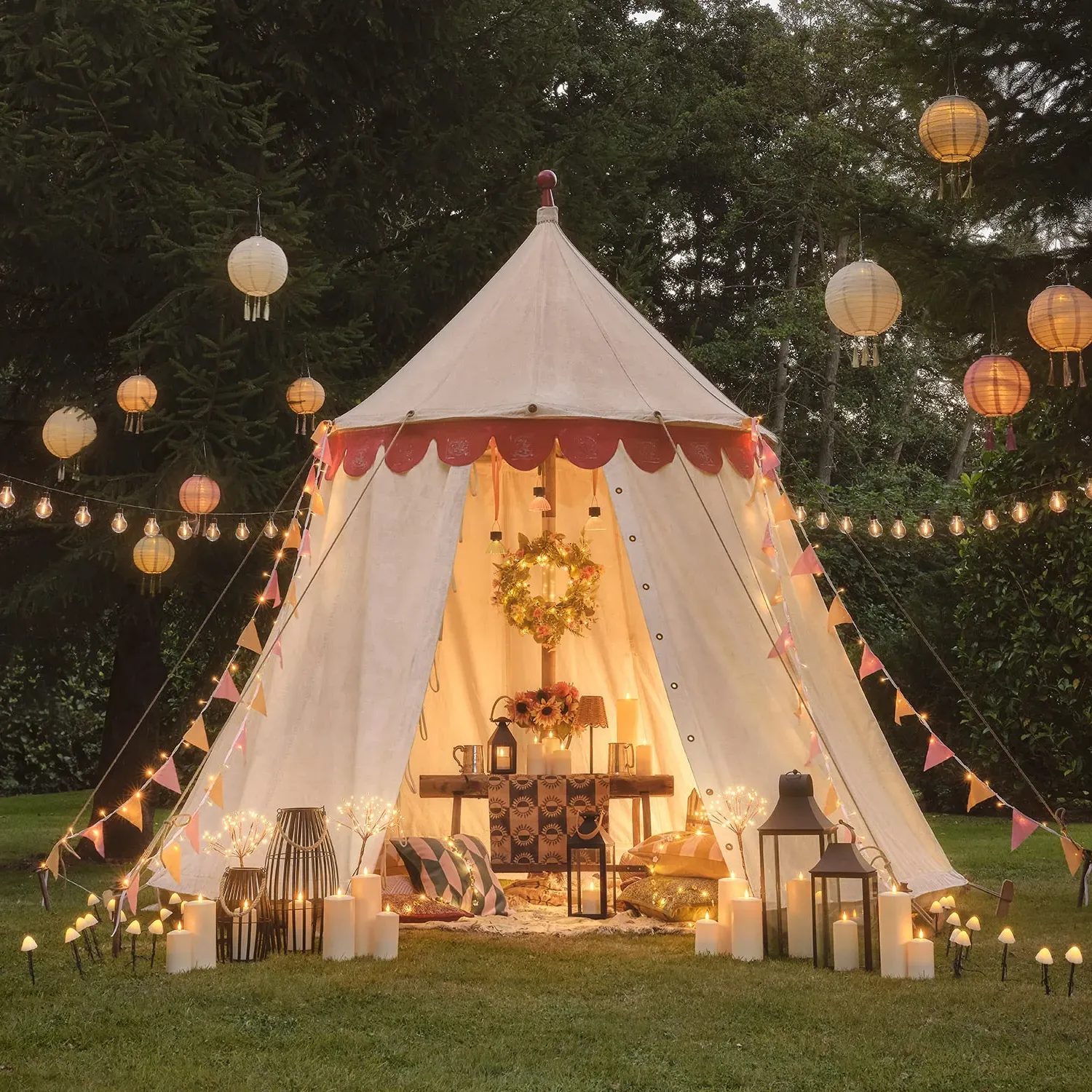 Wilderness Outdoor Fairy Light Bunting 5m - Warm White alternate view