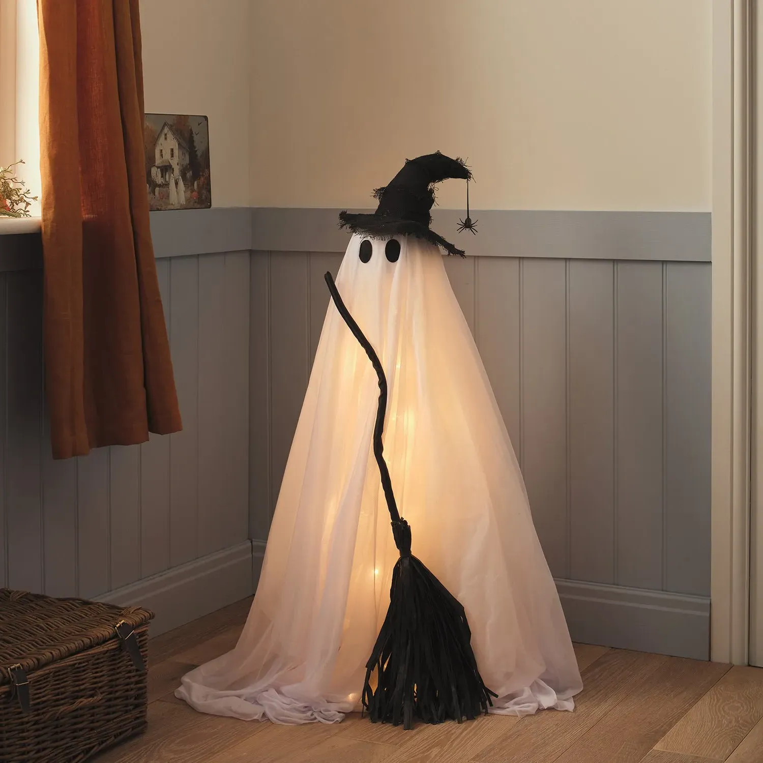Willow Witch Ghost LED Halloween Figure - Warm White product