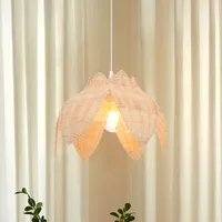 AmberNest Petal Pendant Light - Natural, Rattan alternate view