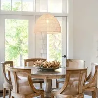 Cella Dome Pendant Ceiling Light - Beige, Paper Rope & Iron alternate view