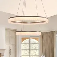 Circular Pendant Light with Dimming - Aluminum alternate view