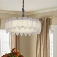 Dimmable Pendant Light Feather Design - Metal, Glass alternate view