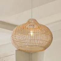 Cella Basket Shape Pendant Light - Natural, Rattan alternate view