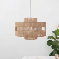 Handwoven Rattan Pendant Lamp - Natural, Rattan alternate view