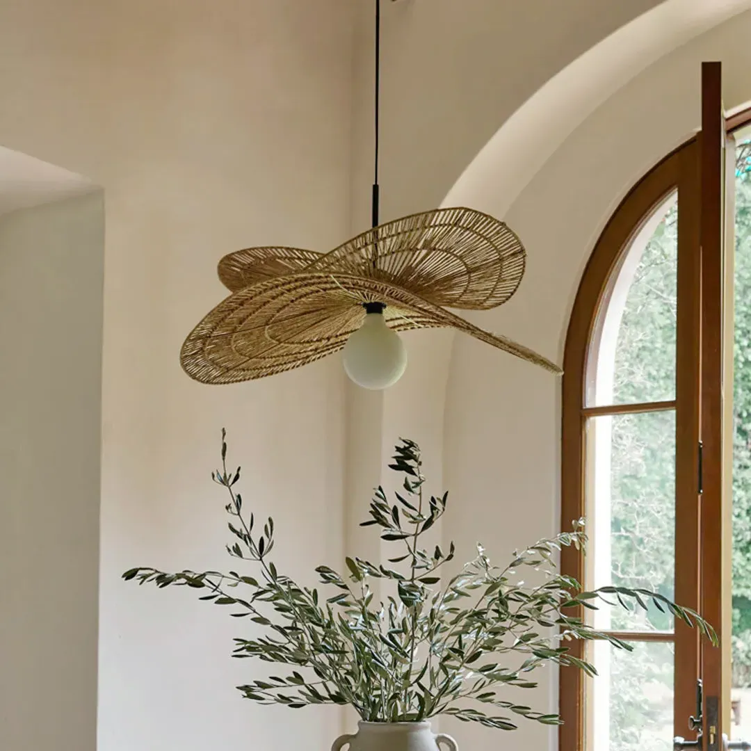 Handwoven Rattan Pendant Light - Natural, Rattan product