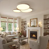 Round LED Ceiling Light Dimmable - White, Aluminum alternate view
