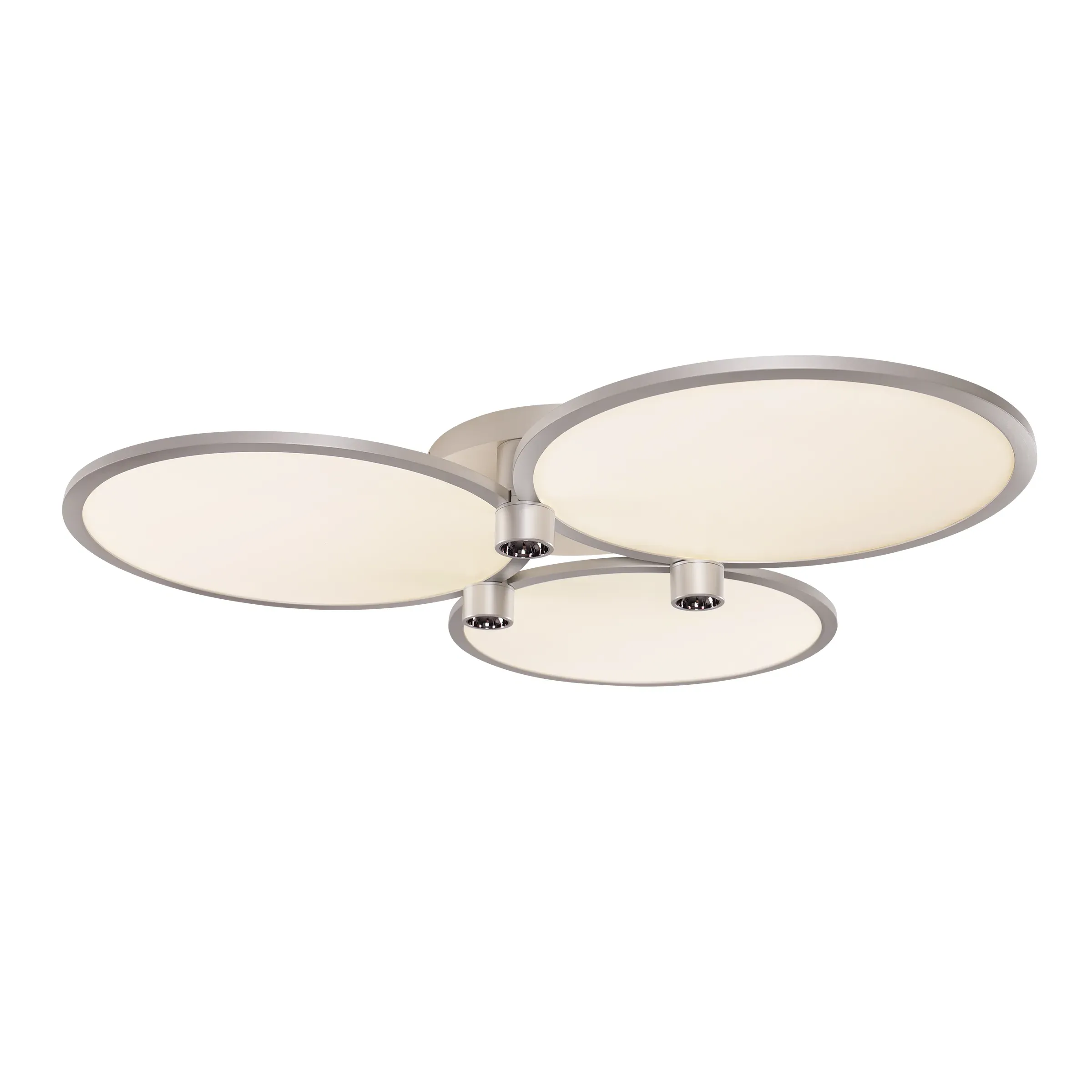 Three-Ring Ceiling Light with Remote - Aluminum image