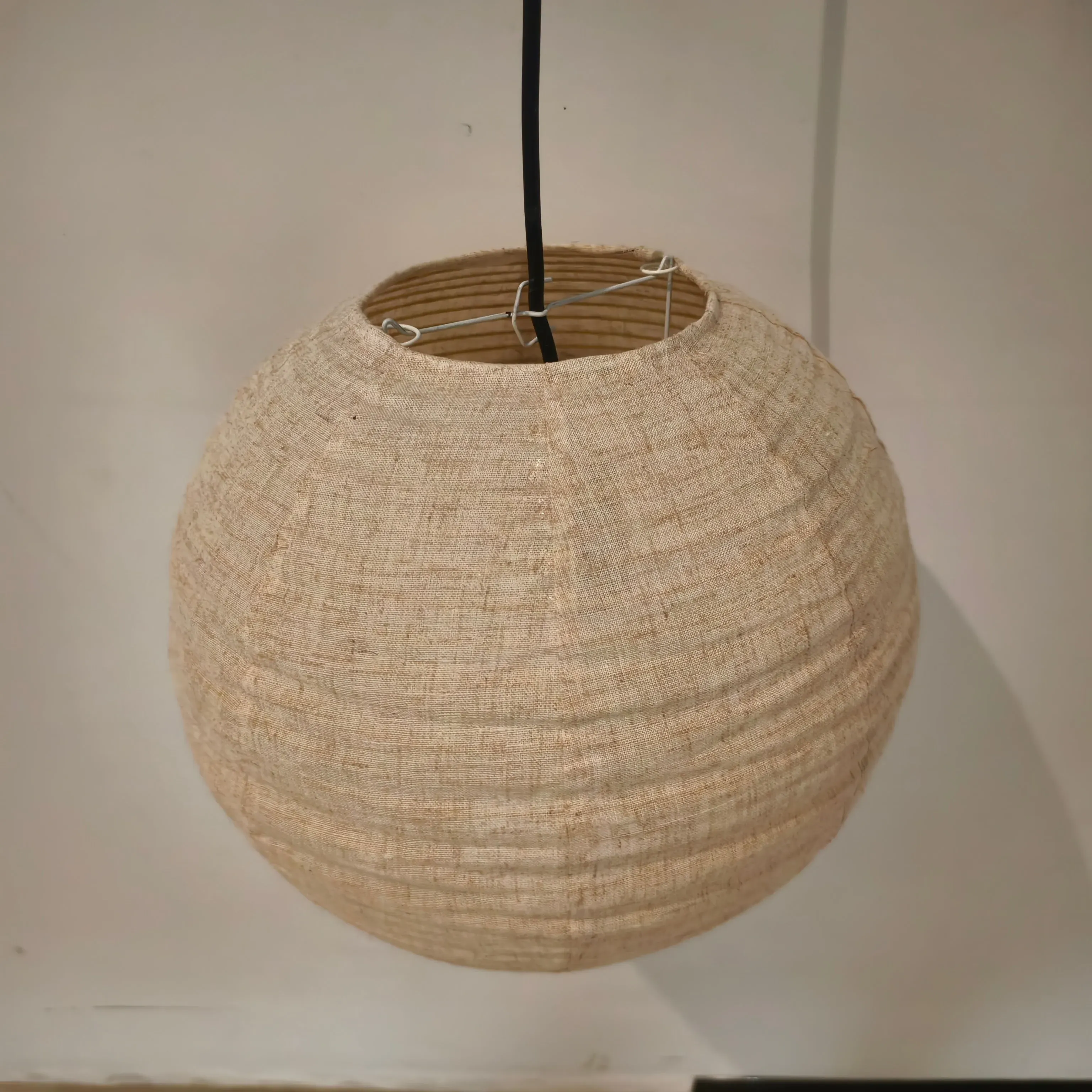 Wabi-Sabi Foldable Spherical Pendant Light - Linen product