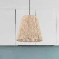 Woven Pendant Light with Cord - Natural, Hemp Rope alternate view