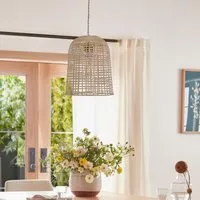 Cella Woven Bamboo Pendant Light - Brown, Bamboo alternate view