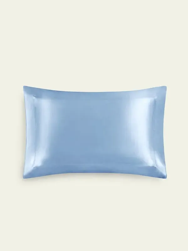 19 Momme Oxford Style Silk Pillowcase - Ice Blue product