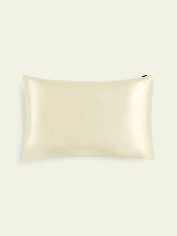 19 Momme Silk Pillowcase - Lily White, Charmeuse Silk product