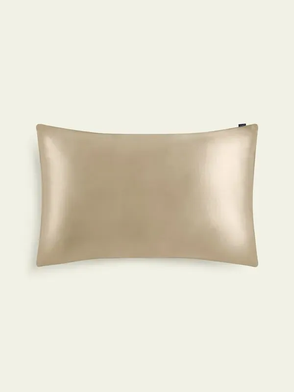 19 Momme Silk Pillowcase with Envelope Closure - Gravel Gold product