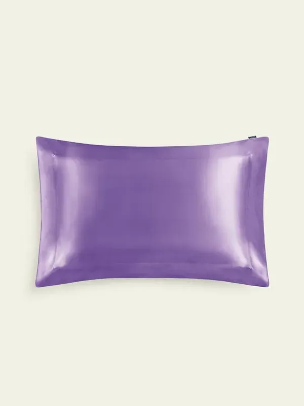 22 Momme Oxford Silk Pillowcase - Purple, Charmeuse Silk product